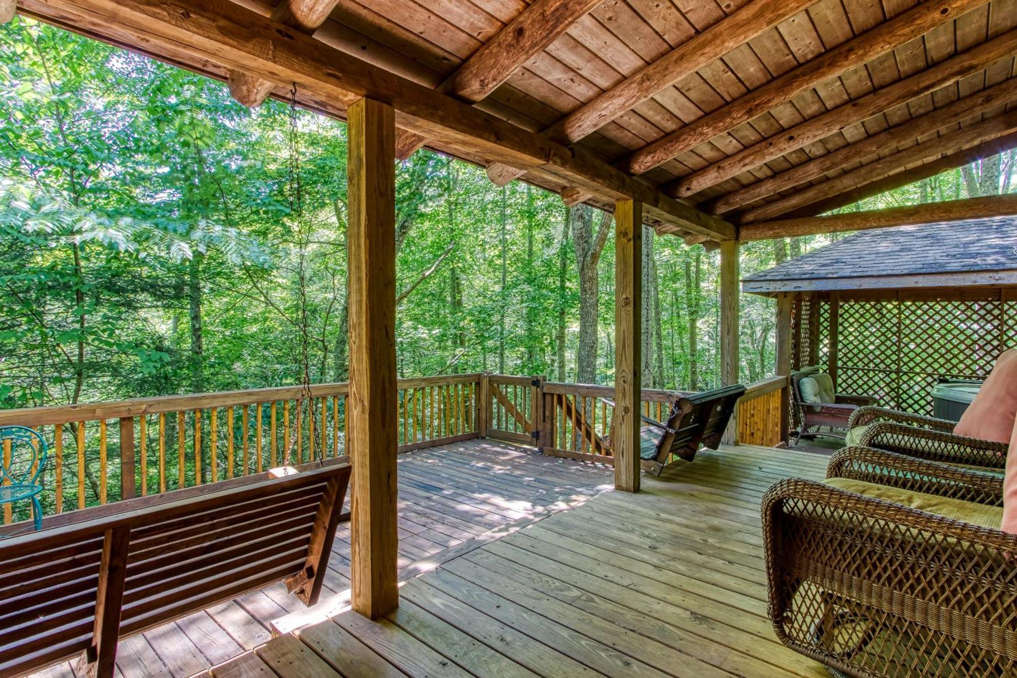 Very Private, Real Log Cabin With Hot Tub! Сев'єрвілл Екстер'єр фото