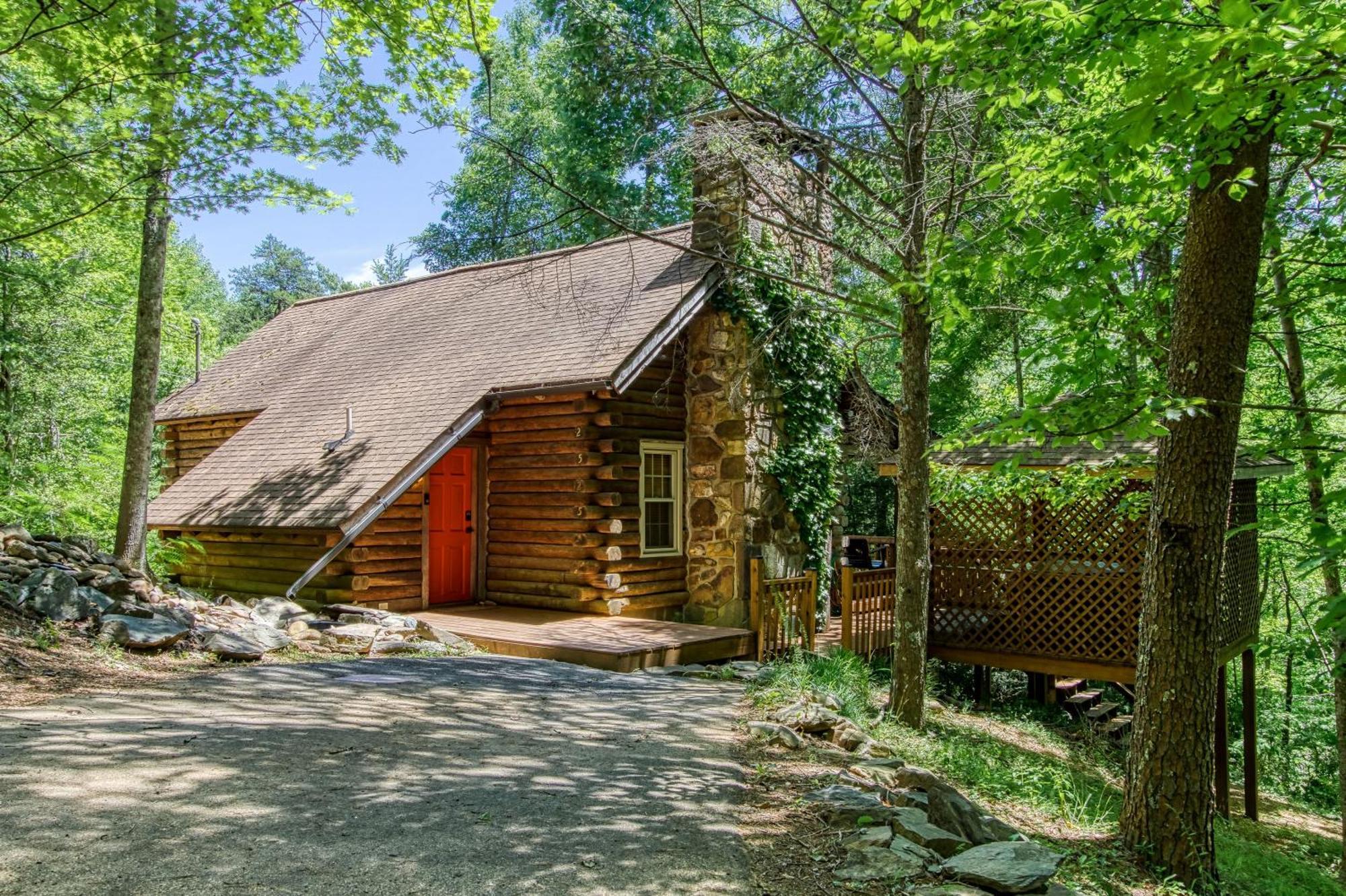 Very Private, Real Log Cabin With Hot Tub! Сев'єрвілл Екстер'єр фото